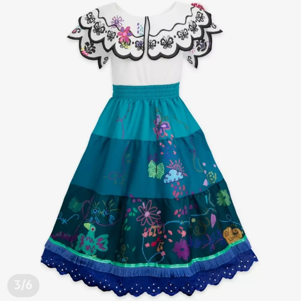 AUTHENTIC DISNEY ENCANTO MIRABEL GIRLS COSTUME AND ACCESSORIES BUNDLE - Picture 3 of 12
